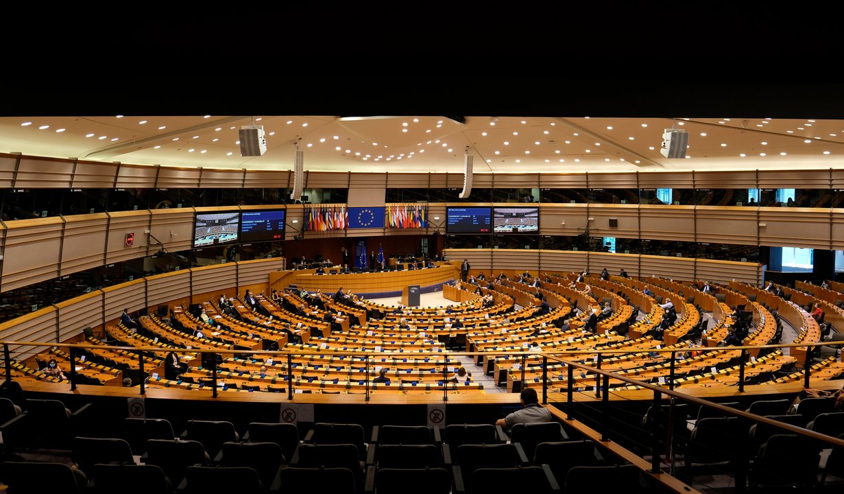 Vista general de una sesión plenaria del Parlamento Europeo en Bruselas