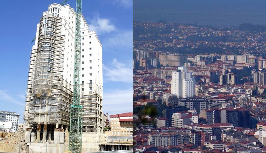La torre blanca de la Ciudad de la Justicia ya resulta visible sobre el paisaje urbano, como nuevo perfil para la ciudad.