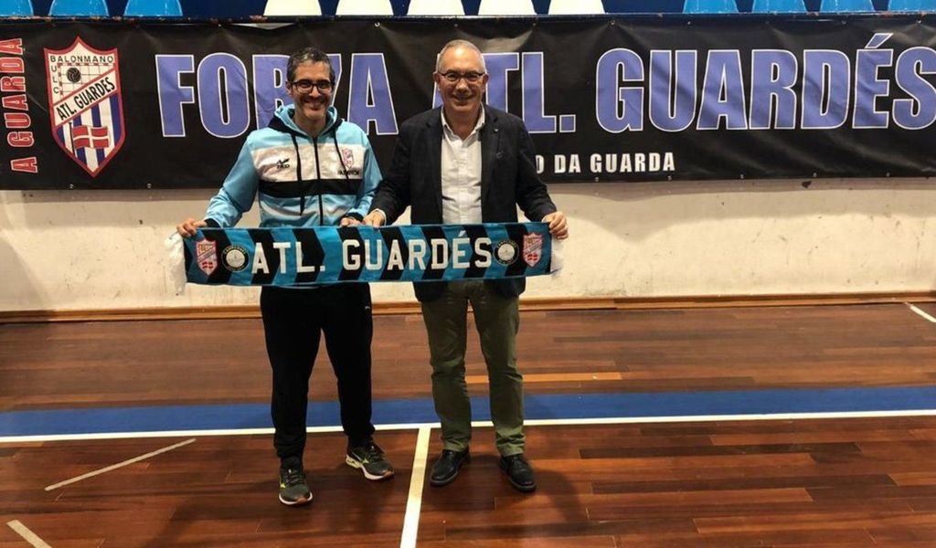 José Ignacio Prades (entrenador) y José Manuel Silva (presidente), del Mecalia Guardés.