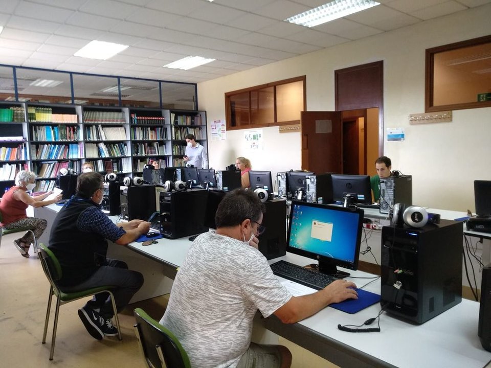 Participantes en la jornada de formación online de ayer.