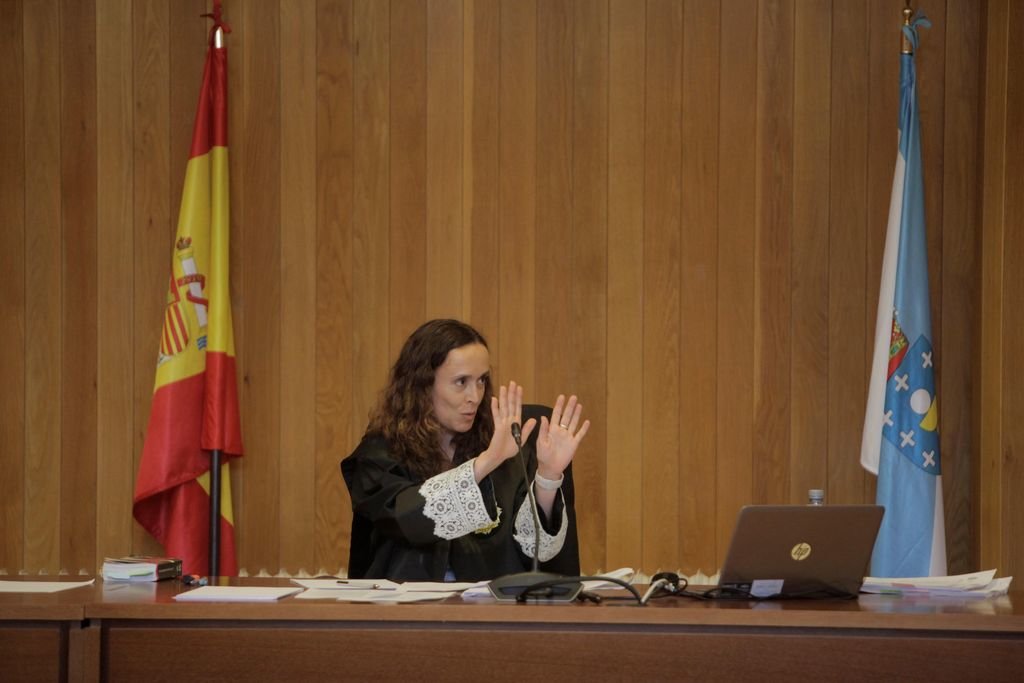 Marta Canales, juez encargada del caso, en la sala de vistas.