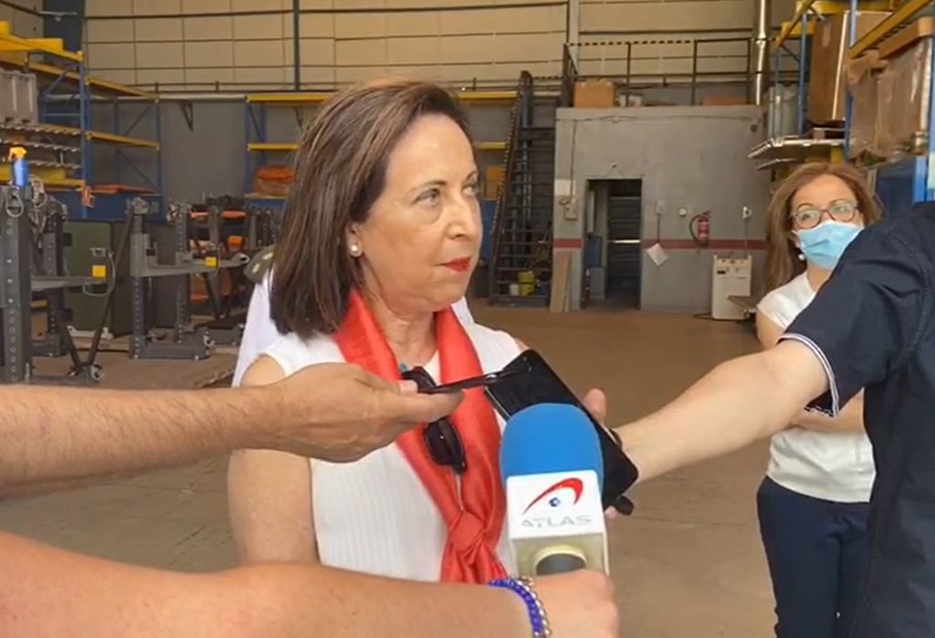 La ministra de Defensa, Margarita Robles declaraba ayer ante los medios.