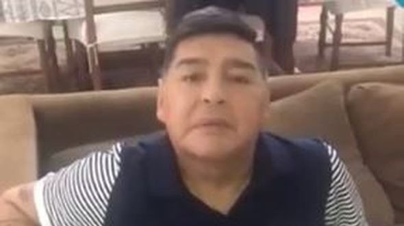 Maradona, en el vídeo.