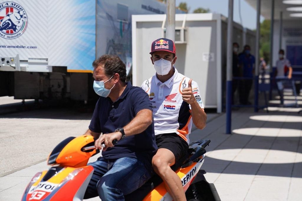 Marc Márquez se probará mañana sobre la pista de Jerez.