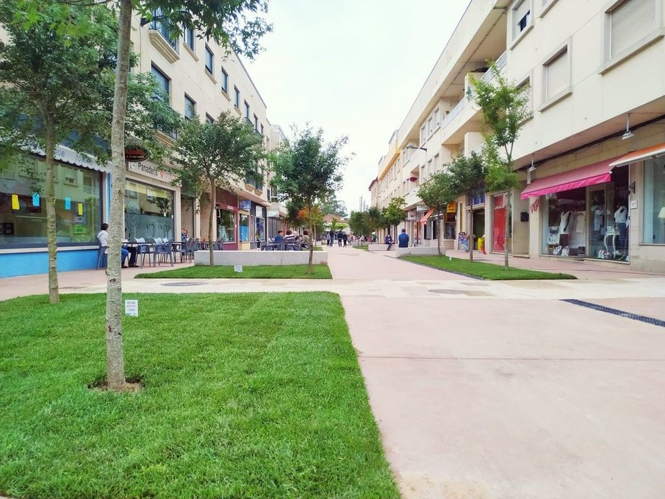La peatonalización de las calles centrales del núcleo entró en funcionamiento este fin de semana.