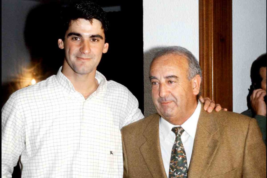 Humberto Janeiro con su hijo