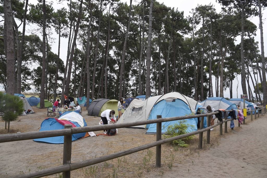 El camping de las Islas Cíes está completo durante estos días.