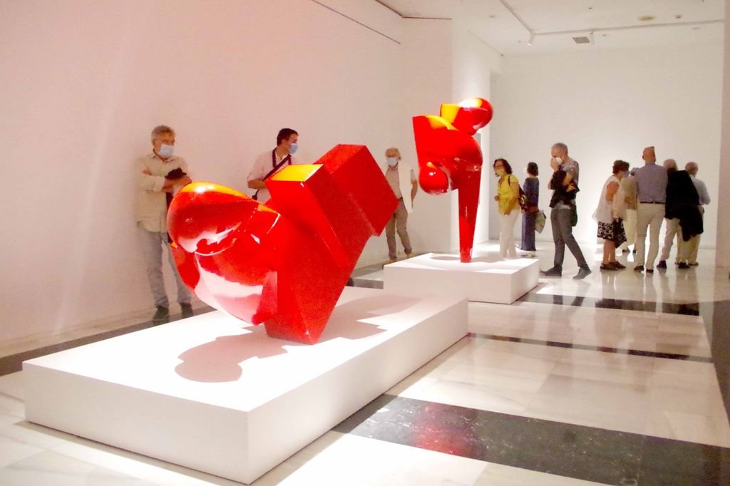 La espectacularidad de las obras de Silverio Rivas llenaron la sala principal de Casa das Artes.