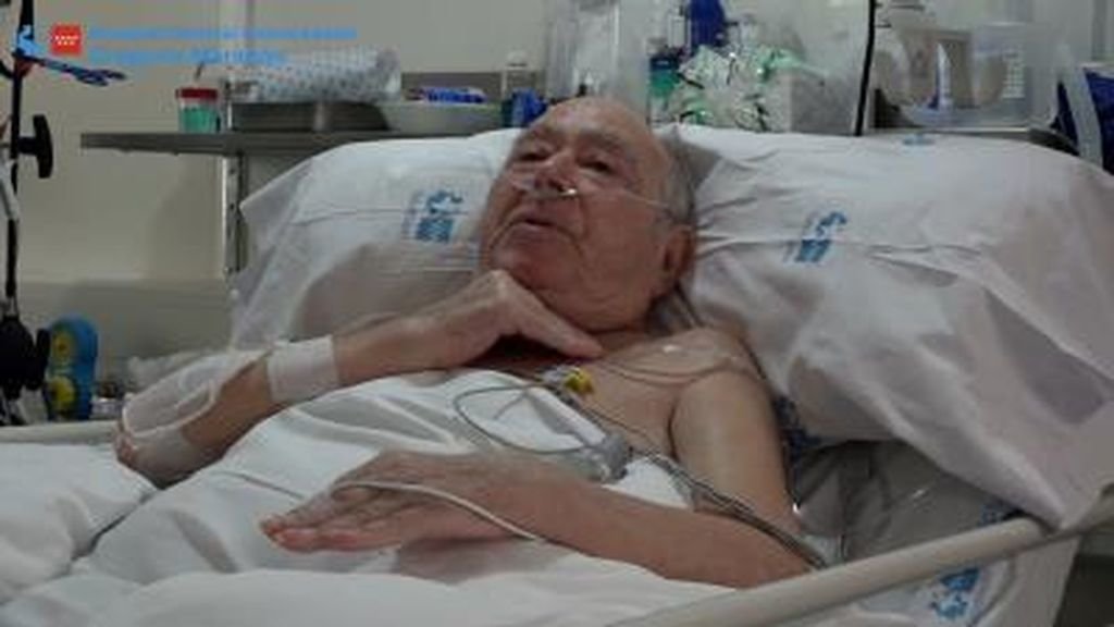 Pedro Gamella, hospitalizado en el hospital Gregorio Marañón.
