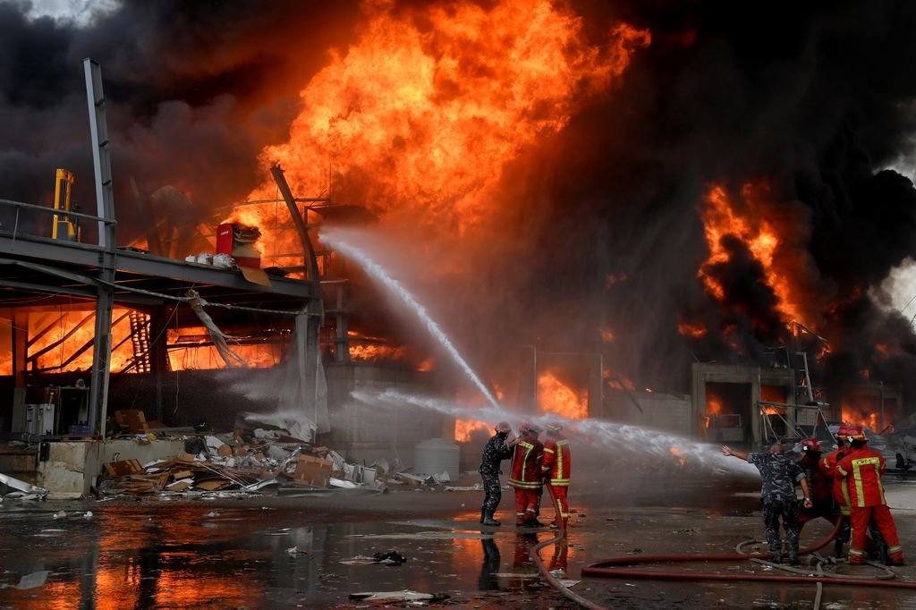 Nuevo incendio en el puerto de Beirut