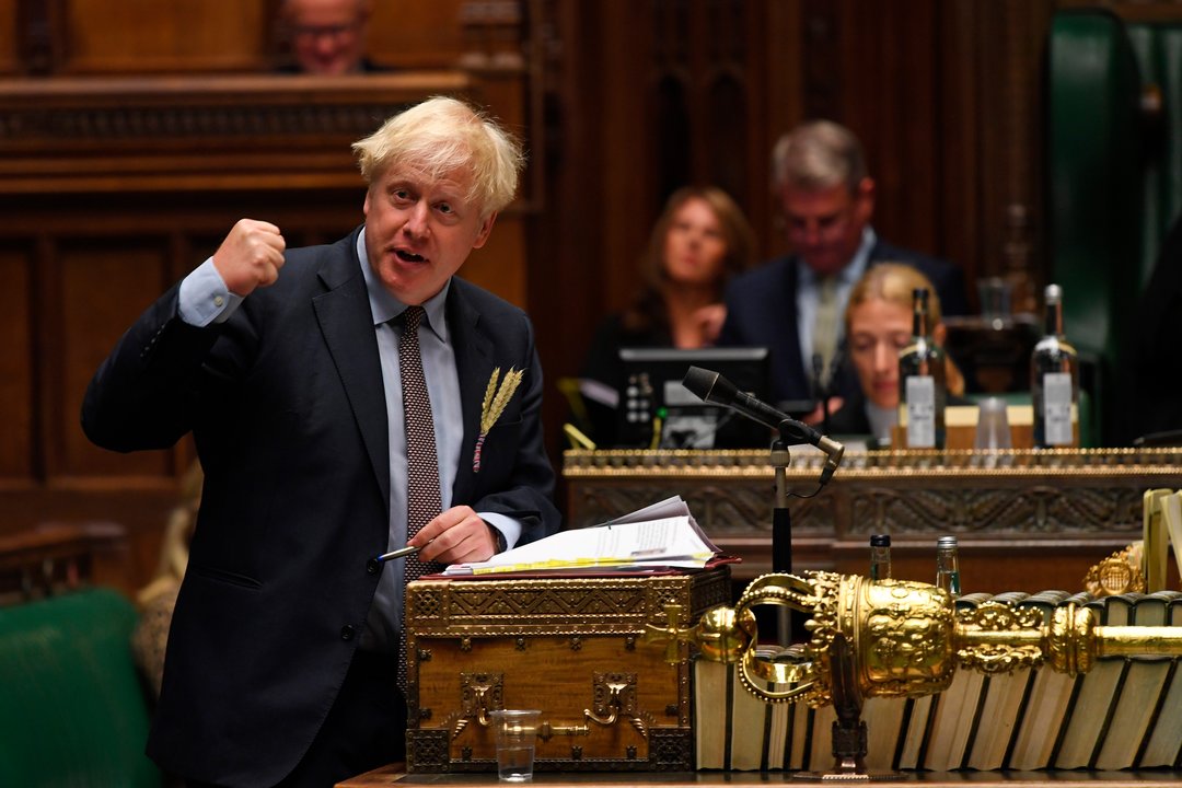 El primer ministro británico Boris Johnson, durante una intervención en el Parlamento británico.
