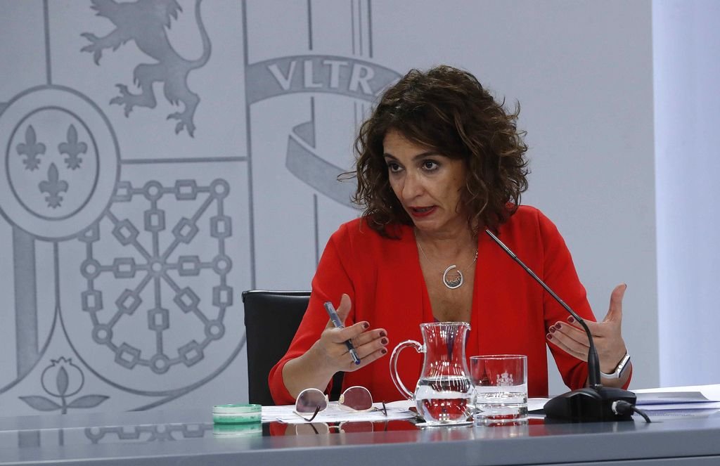 María Jesús Montero, titular del Ministerio de Hacienda, el pasado martes.
