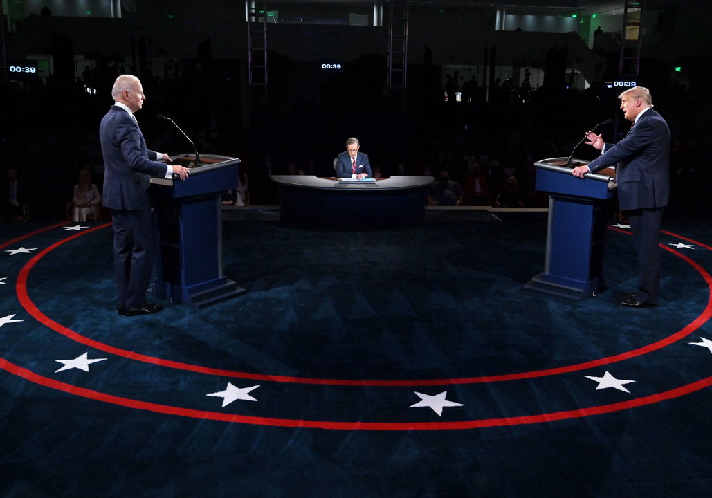 El presidente Donald Trump y el candidato demócrata, Joe Biden, se ven las caras en el primer debate electoral de cara a las presidenciales del 3 de noviembre