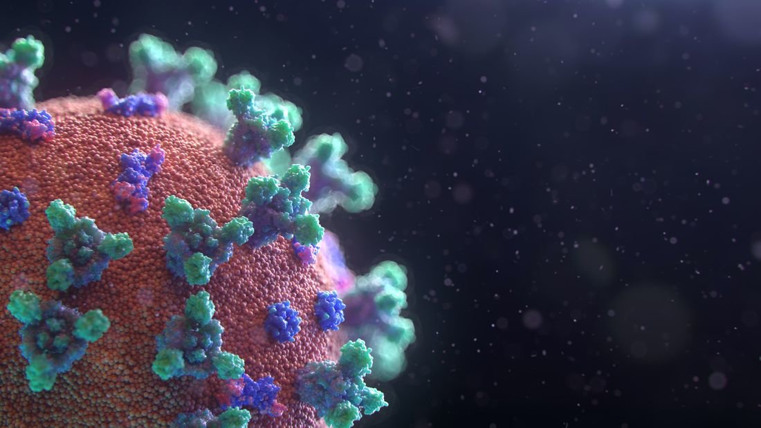  Visualización en 3D del virus de la covid-19. (Foto: Unsplash) 