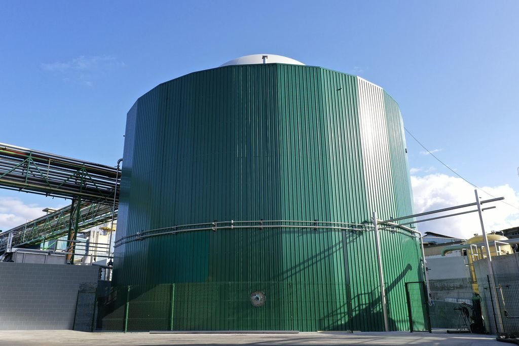 Planta de biogás en Santa Cruz de Arrabald, en Ourense.