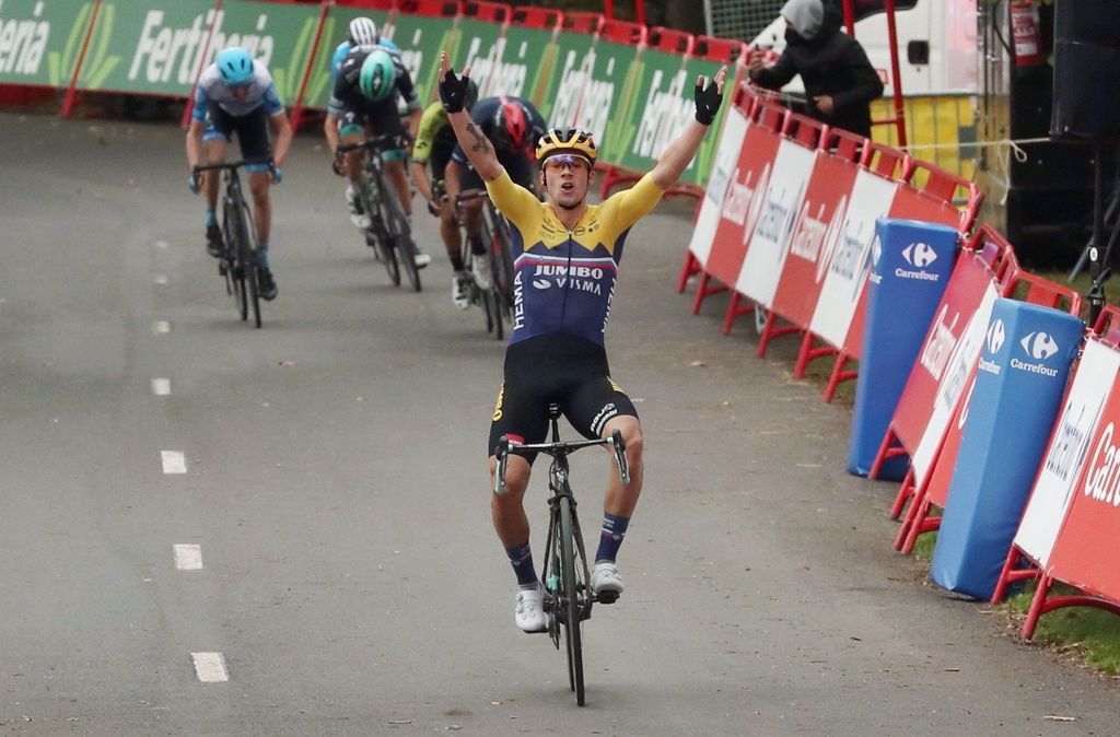 Roglic ganó ayer en Arrate y se situó como líder de la Vuelta.