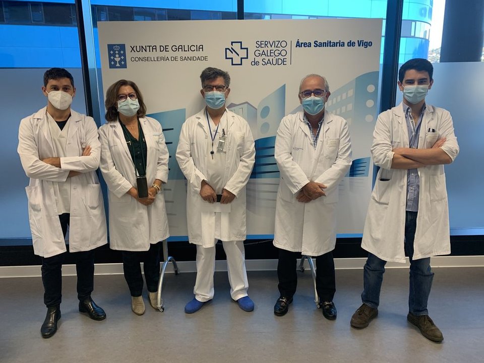 El equipo de la Unidad de Coloproctología del hospital Álvaro Cunqueiro.
