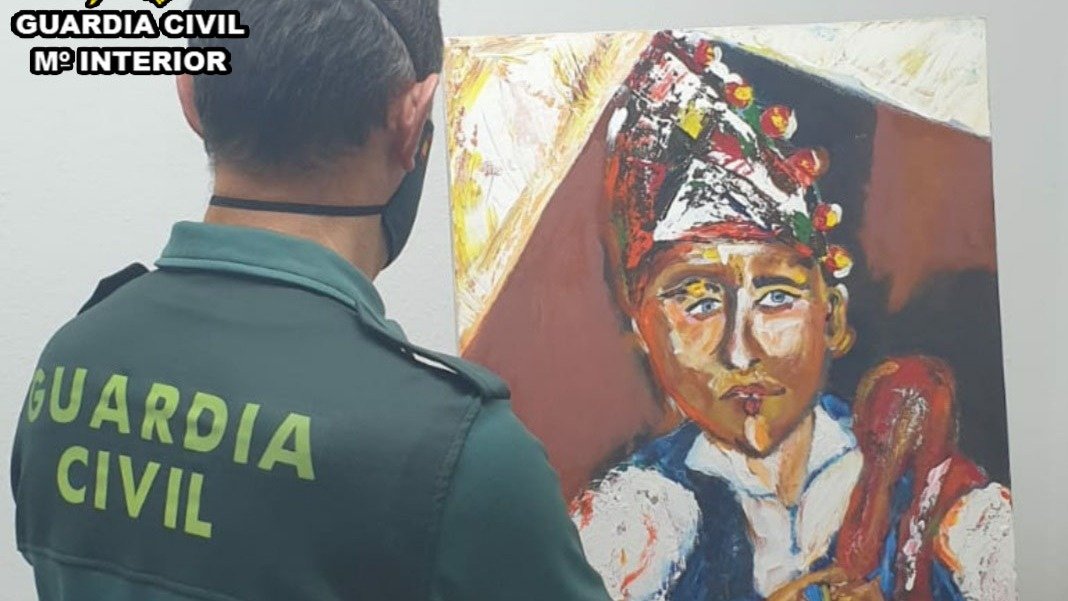 La Guardia Civil investiga a un vecino de Vigo que supuestamente intercambió un cuadro atribuido falsamente a un pintor profesional