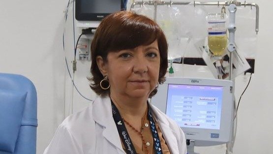 La jefa de Hematología, Carmen Albo.