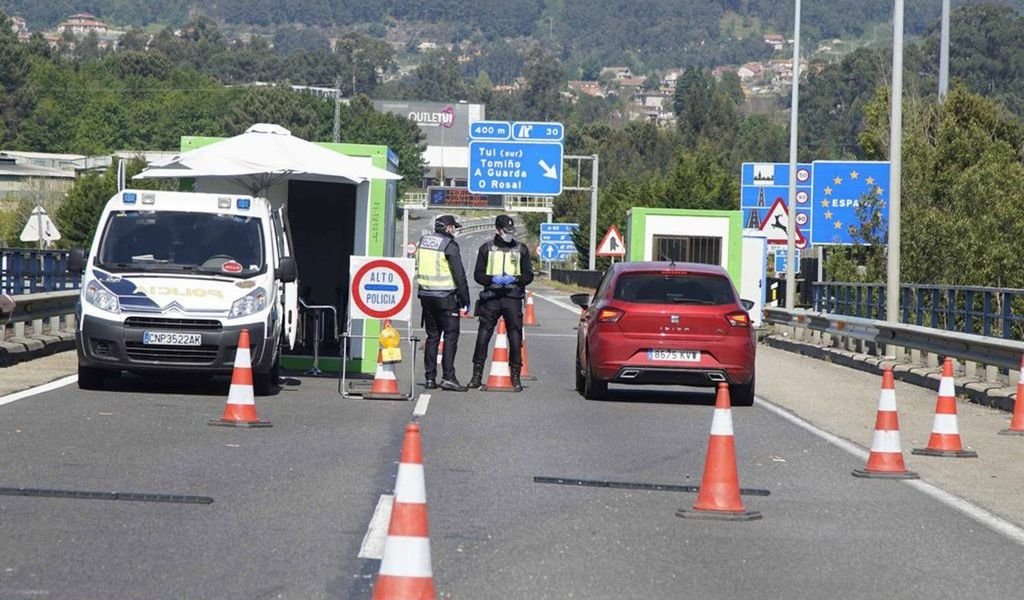 Los controles en la frontera con Portugal
