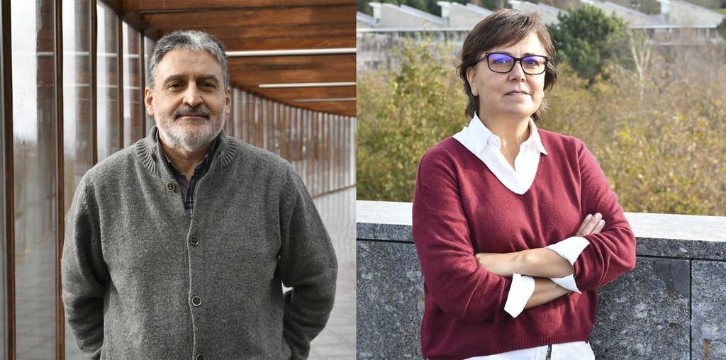 Los investigadores de la UVigo Carlos Iglesias Malvido y María José Cabaleiro Casal.