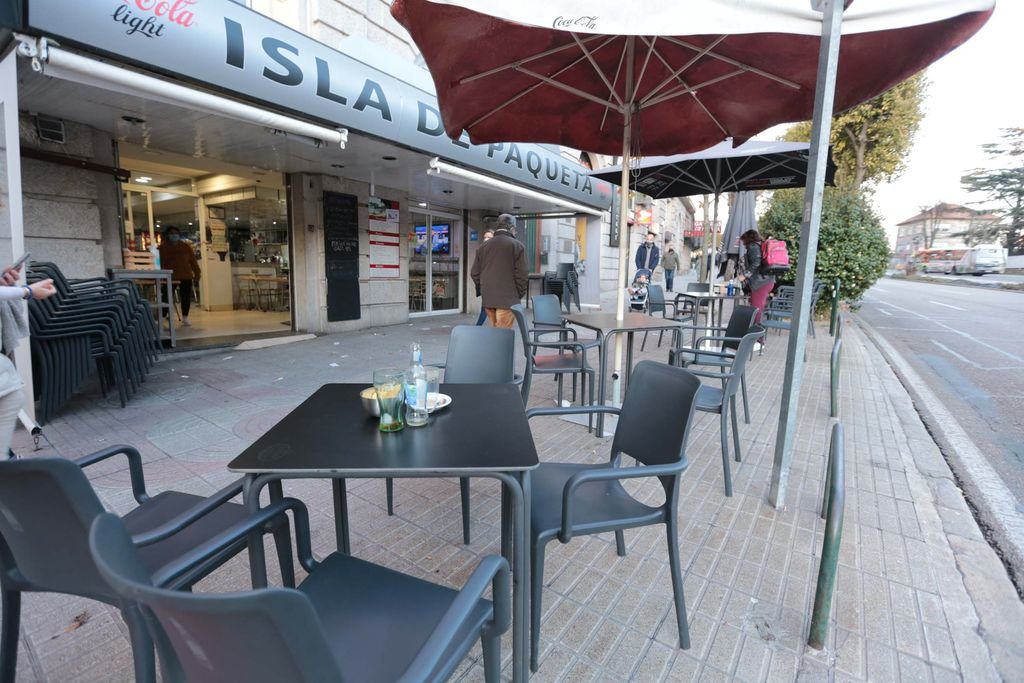 La actual situación del covid en Vigo podría limitar la actividad de la hostelería solo a terraza la próxima semana.