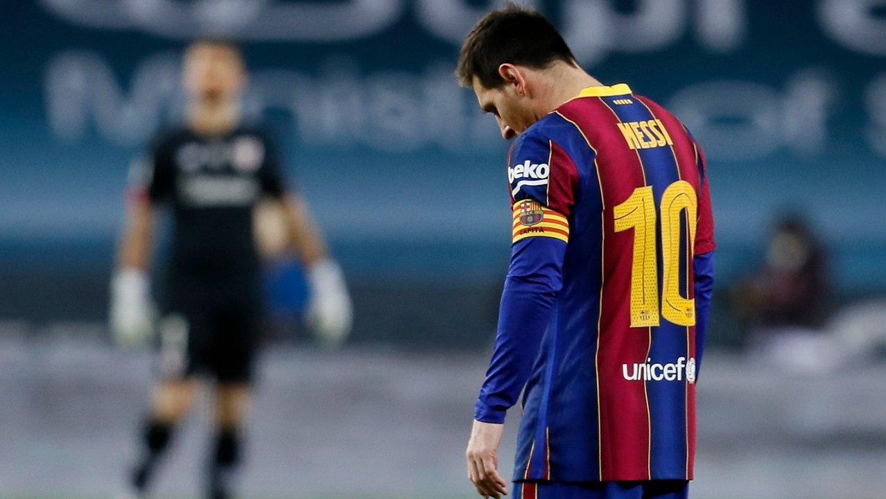 El delantero argentino del FC Barcelona, Leo Messi,