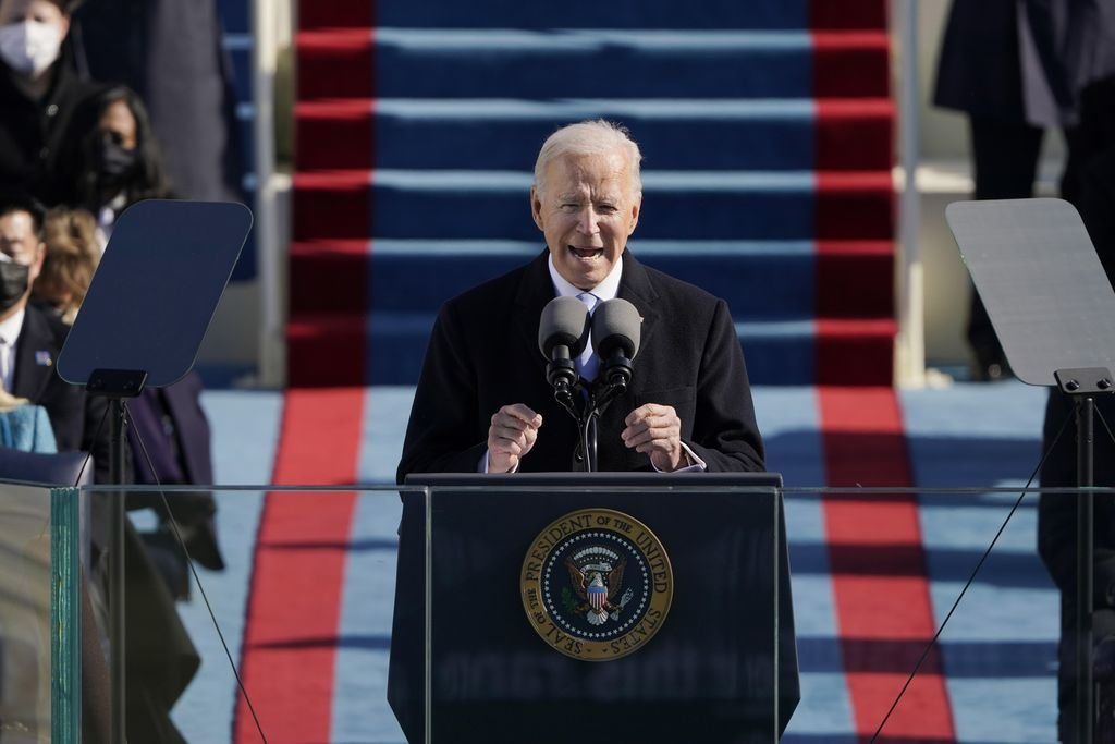 Joe Biden, durante su discurso.
