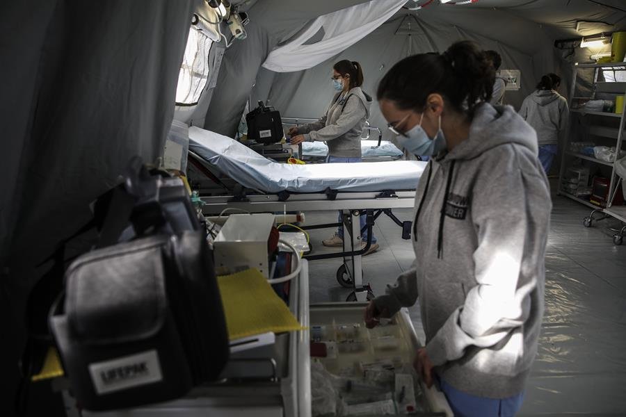 Portugal registra 252 fallecidos con los hospitales en máximos de ingresados