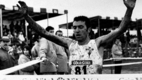 Alejandro Gómez superó a Carlos Adán en el Campeonato de España de cross de 1995.