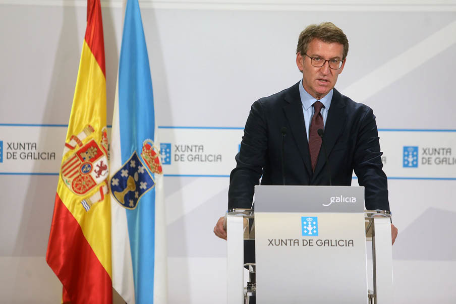El presidente de la Xunta, Alberto Núñez Feijóo, explicó ayer los acuerdos del comité clínico celebrado el martes.