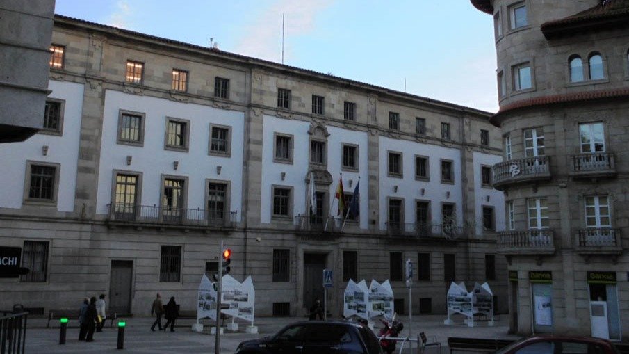 La Audiencia Provincial de Pontevedra, en el Palacio de la Justicia.