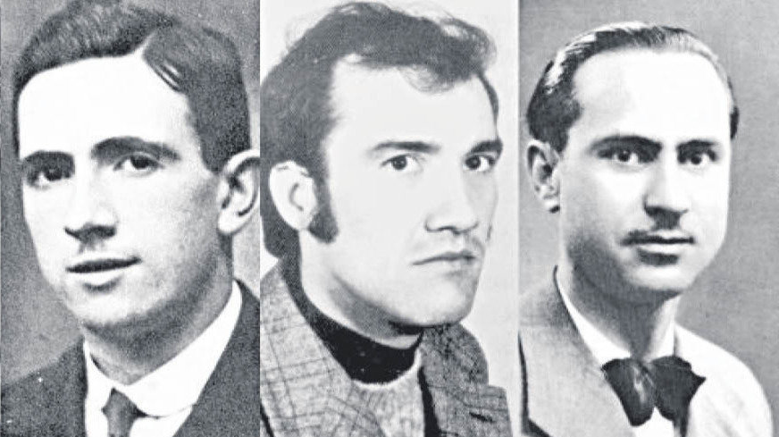 Ánxel Casal, Fiz Vergara Vilariño e Florencio Delgado Gurriarán.