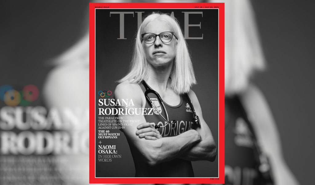 Susana Rodríguez Gacio, en la portada de la presitigiosa revista 'Time'.
