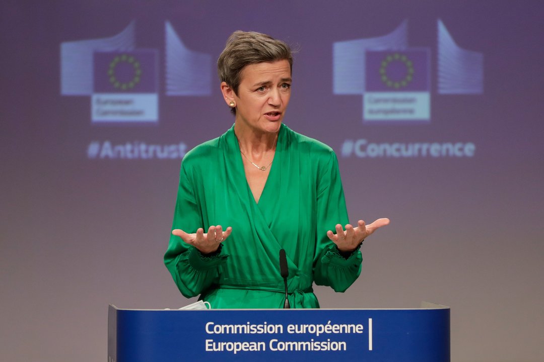 Margrethe Vestager, vicepresidenta de la Comisión encargada de Competencia.