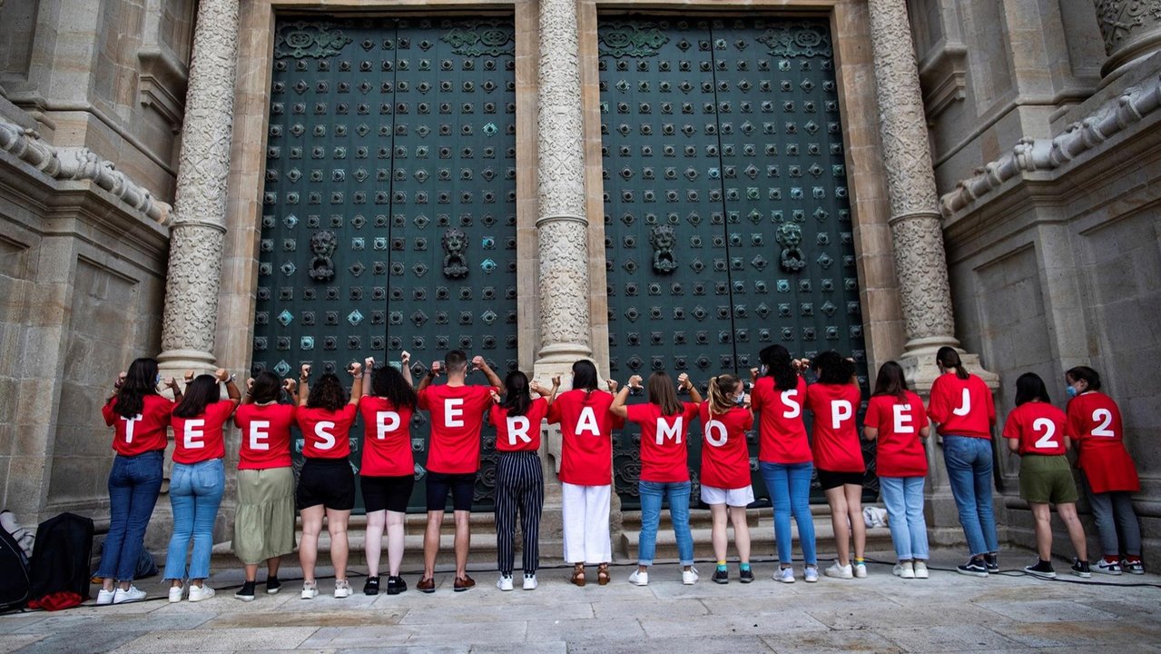 Mensaje de los jóvenes al papa Francisco, para que vaya a Compostela en 2022.
