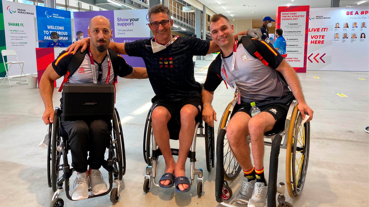 David Mouriz, Chano Rodríguez y Agustín Alejos, la cantera del Amfiv brilla en los Juegos Paralímpicos.