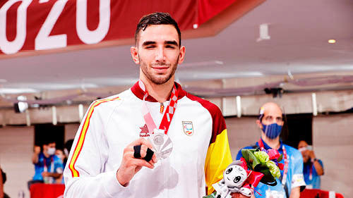 El judoca aragonés Sergio Ibáñez obtuvo la medalla de plata.