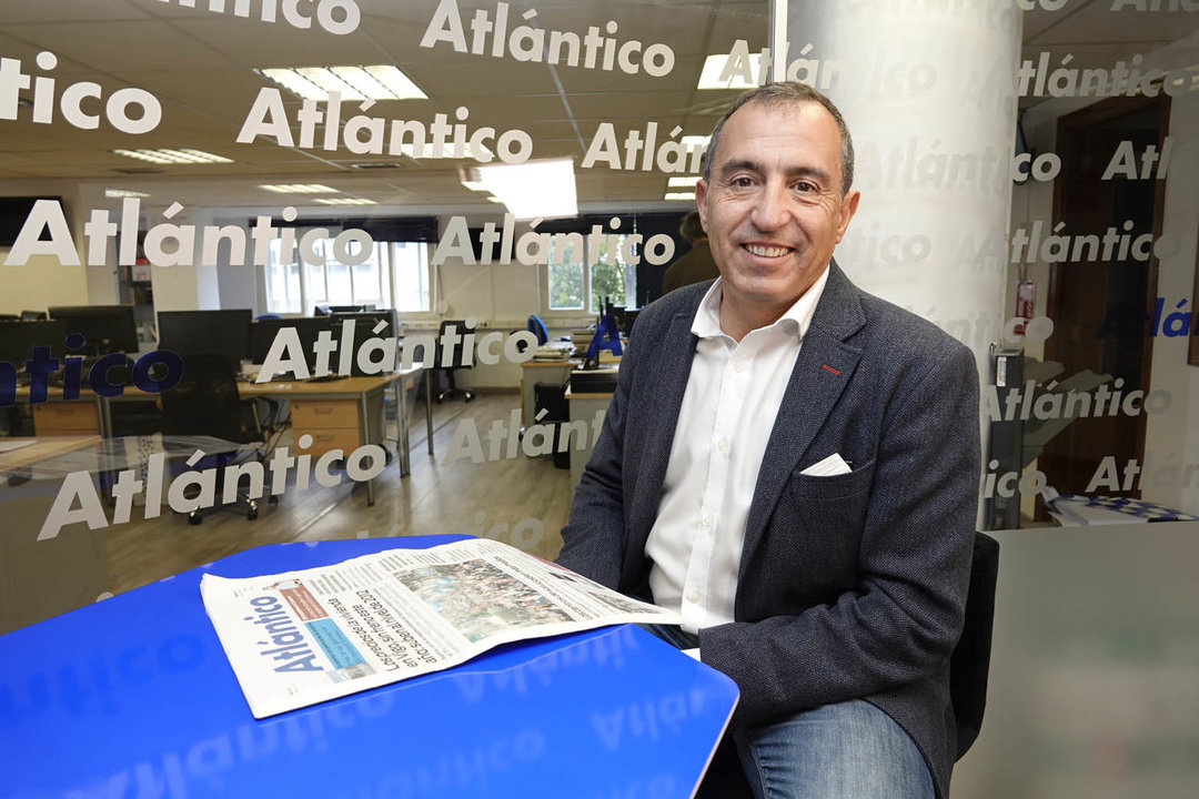 César Sánchez Ballesteros visitó ayer la redacción de Atlántico.