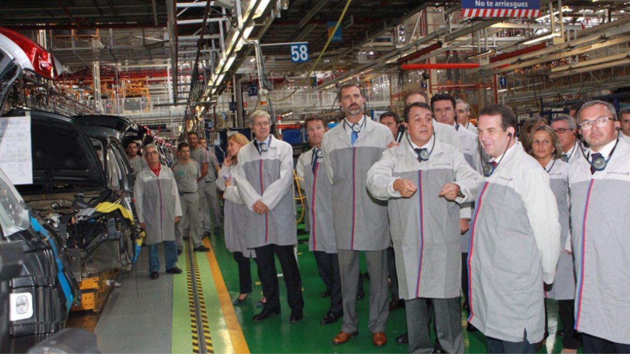 En 2013 el Príncipe Felipe visitó la planta con motivo del lanzamiento del nuevo monovolumen.
