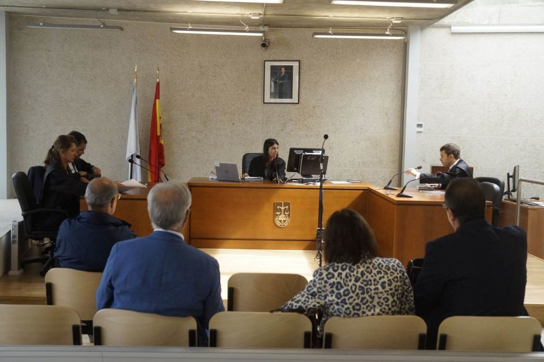 Imagen del primer juicio de cláusulas suelo celebrado en Vigo en 2017.