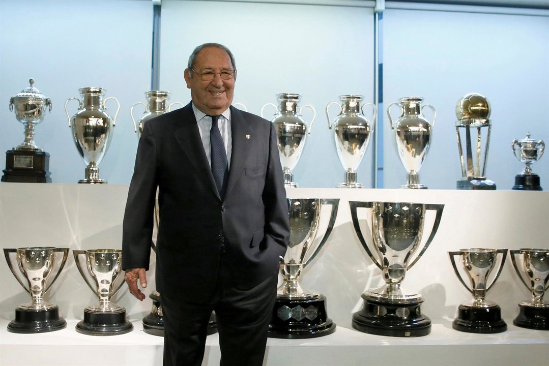 Francisco Gento, exjugador del Real Madrid e internacional español, el único en el mundo con seis Copas de Europa