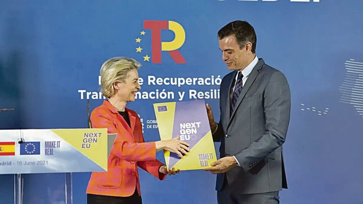 clip Polished plan Sánchez usa una carta de la UE como aval de su política