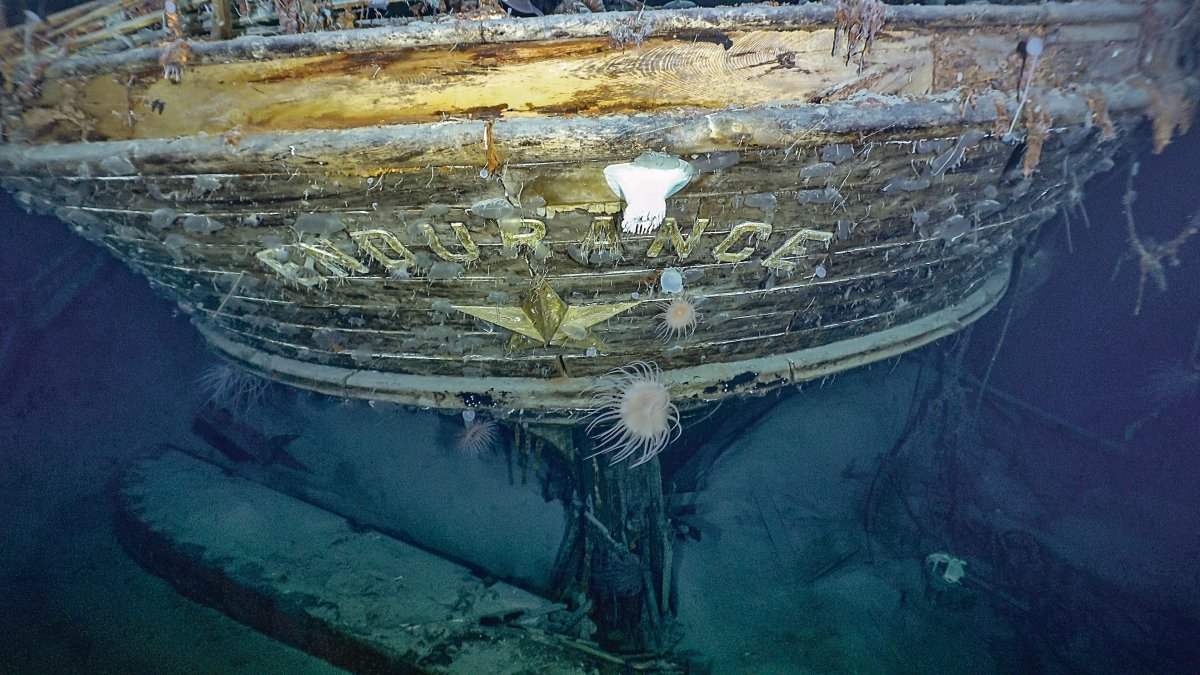 Los restos del Endurance, el barco del legendario explorador polar angloirlandés Ernest Shackleton.