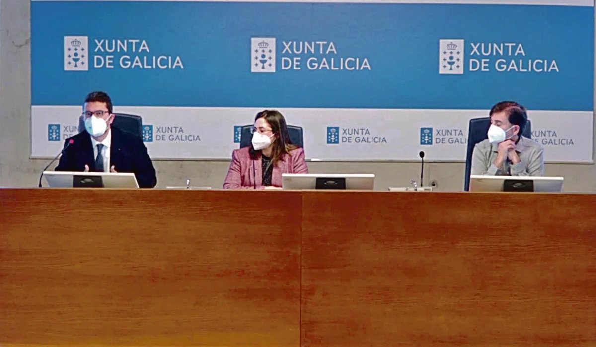 Xosé Henrique Vázquez y Patricia Fernández Liz, en el evento.