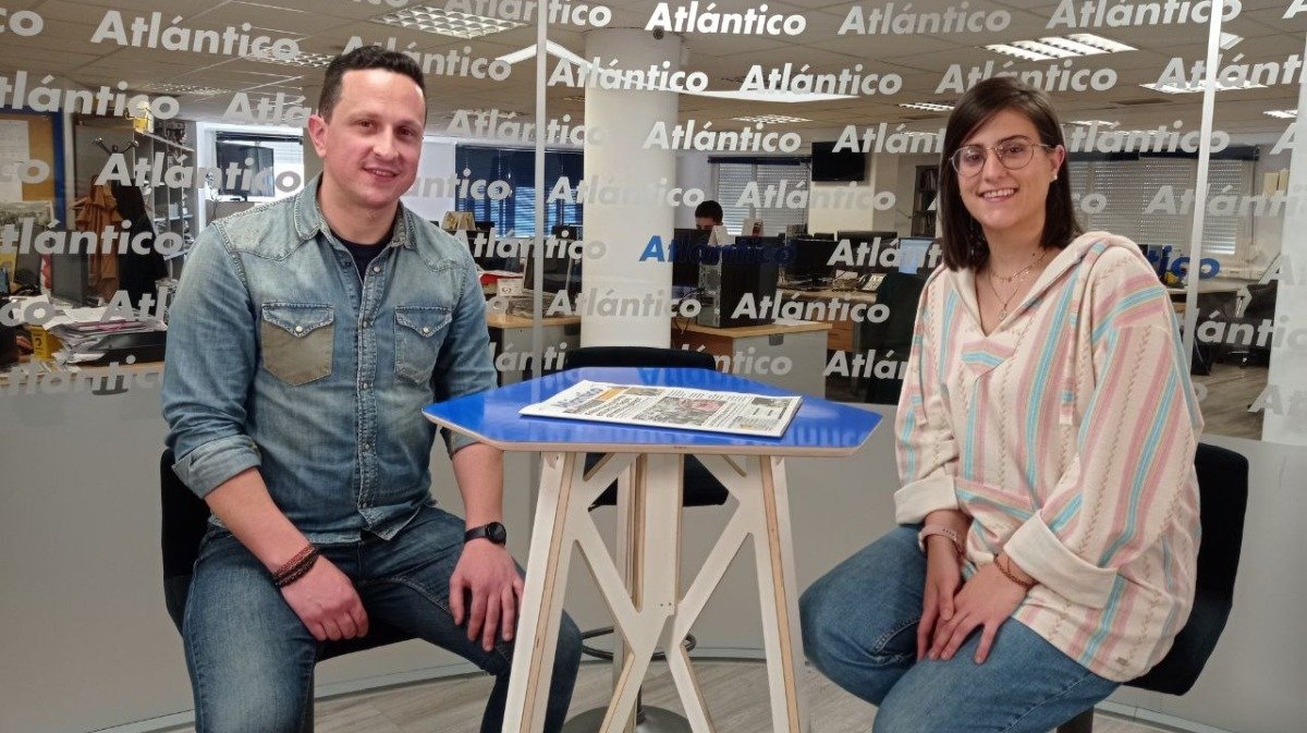 Bruno Silva y Érica Costal visitaron el plató de Atlántico TV.