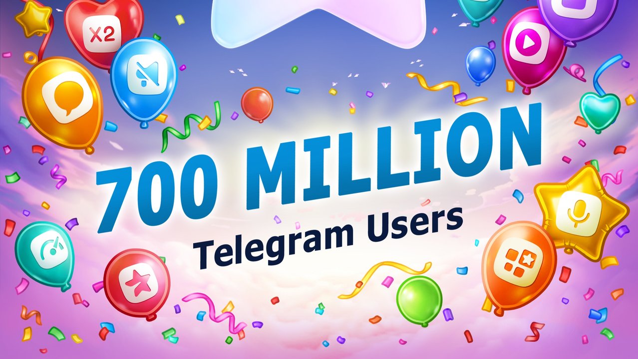 Con esta imagen, Telegram celebró los 700 millones de usuarios en la app