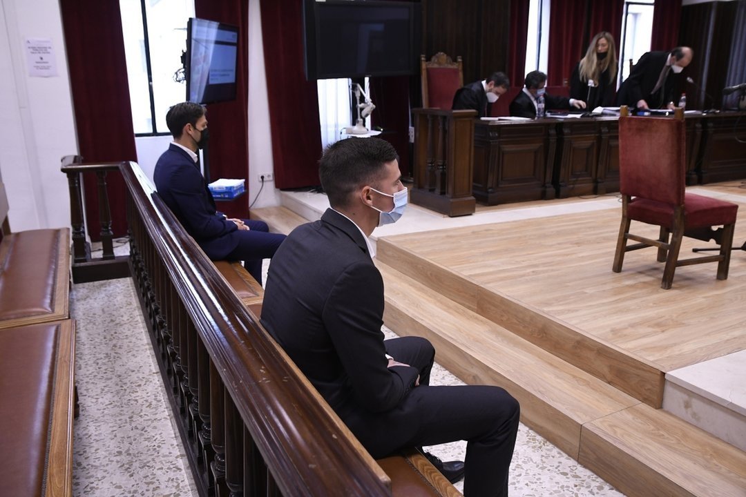 Santi Mina, durante el juicio en la Audiencia Provincial de Almería.
