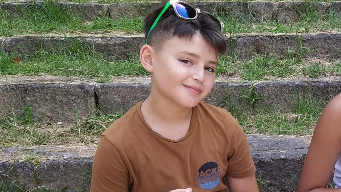 Xavi Arós, de 11 años, es natural de Tui.