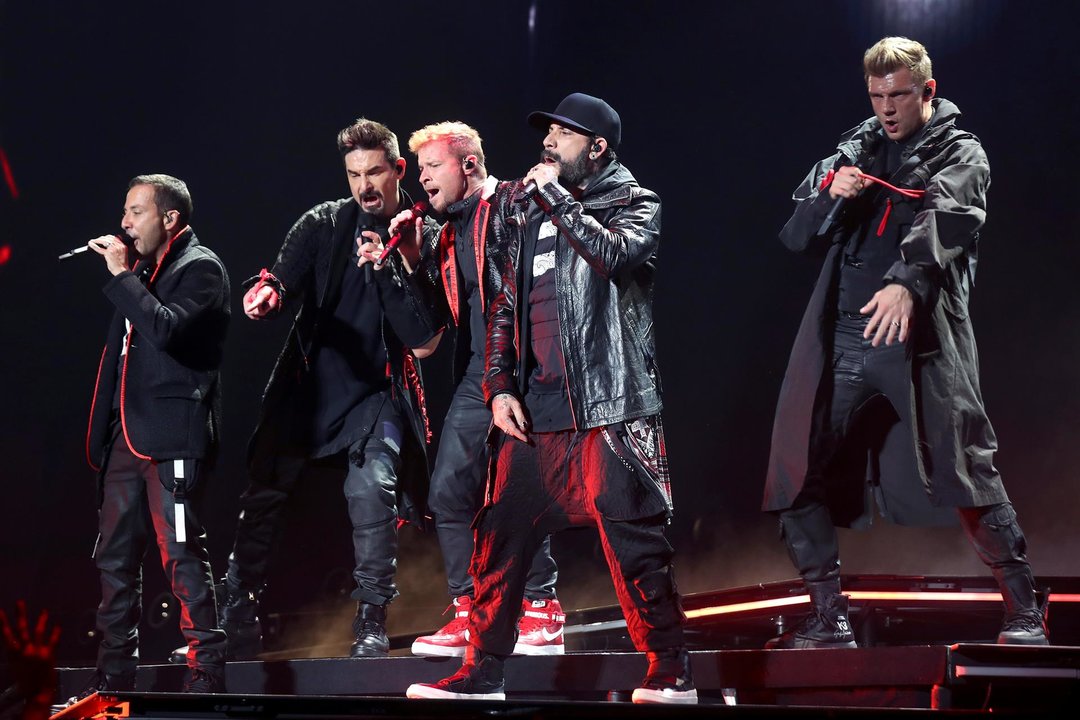 Backstreet Boys, durante su concierto en Madrid el martes. // EFE